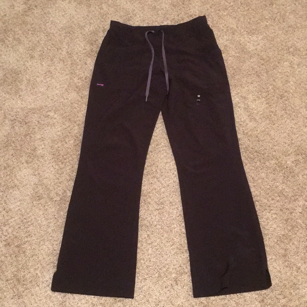 Black scrub pants